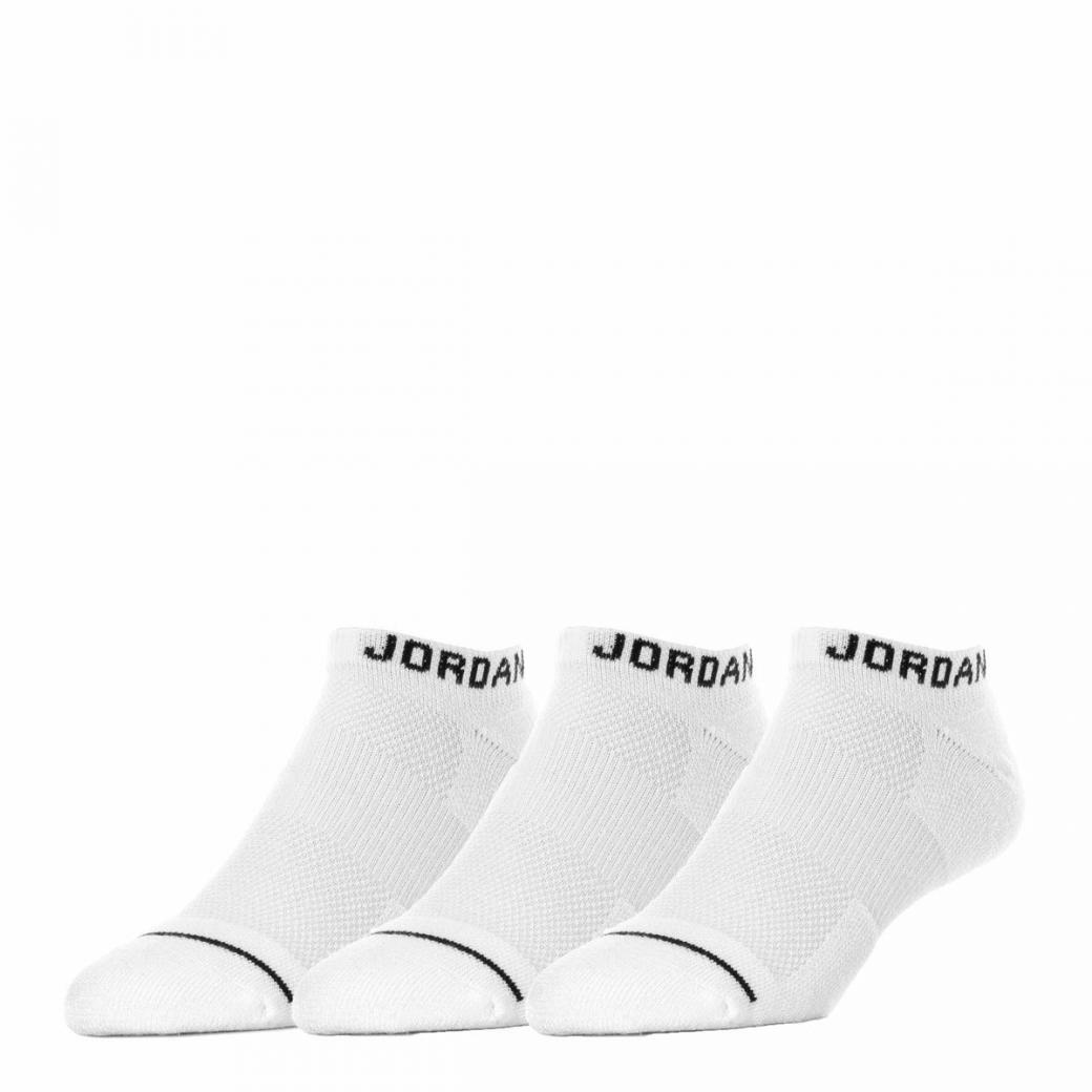 3 Pack Mens Jumpman No Show Sock White/White/White | Mens/Womens Jordan Socks