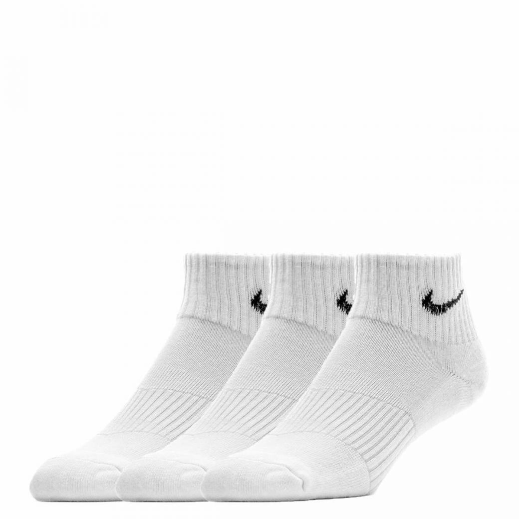 3 Pack Mens Perfect Cushion Quarter Sock White | Mens/Womens Nike Socks
